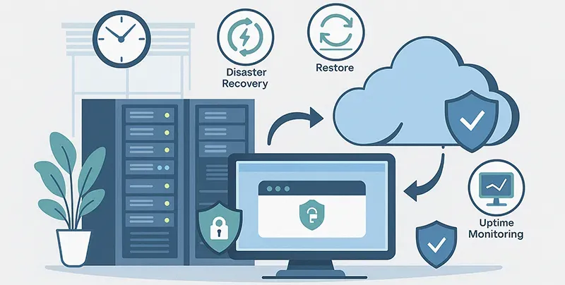 Business continuity via hybrid cloud
