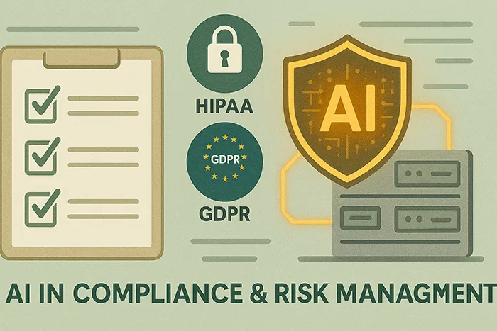 AI compliance and risk management illustration