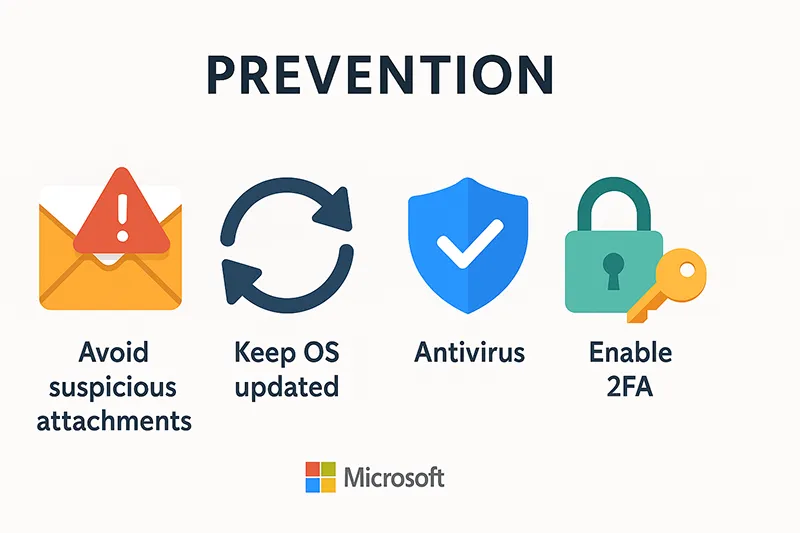 Cybersecurity prevention tips for RAT infections