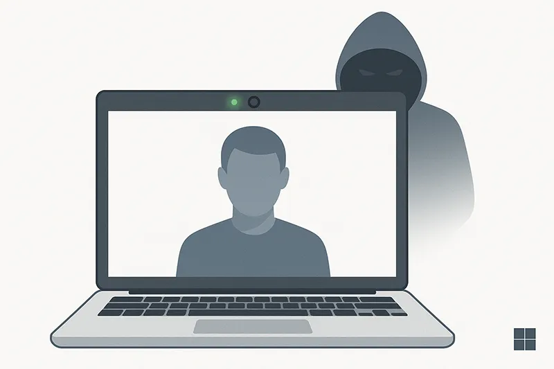 Illustration of RAT controlling a webcam without user knowledge
